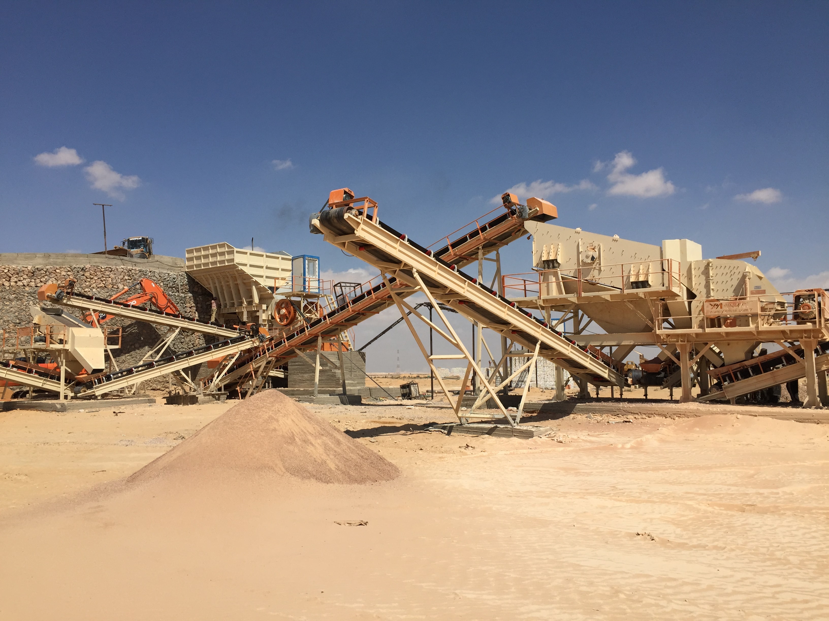 250 - 300 Ton / Saat Sabit Kırma Ve Eleme Tesisi