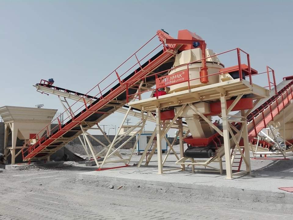 CEZAYİR SABİT KIRMA ELEME KUM ÜRETİM TESİSİ Kapasite 100 - 150 Ton Saat 9