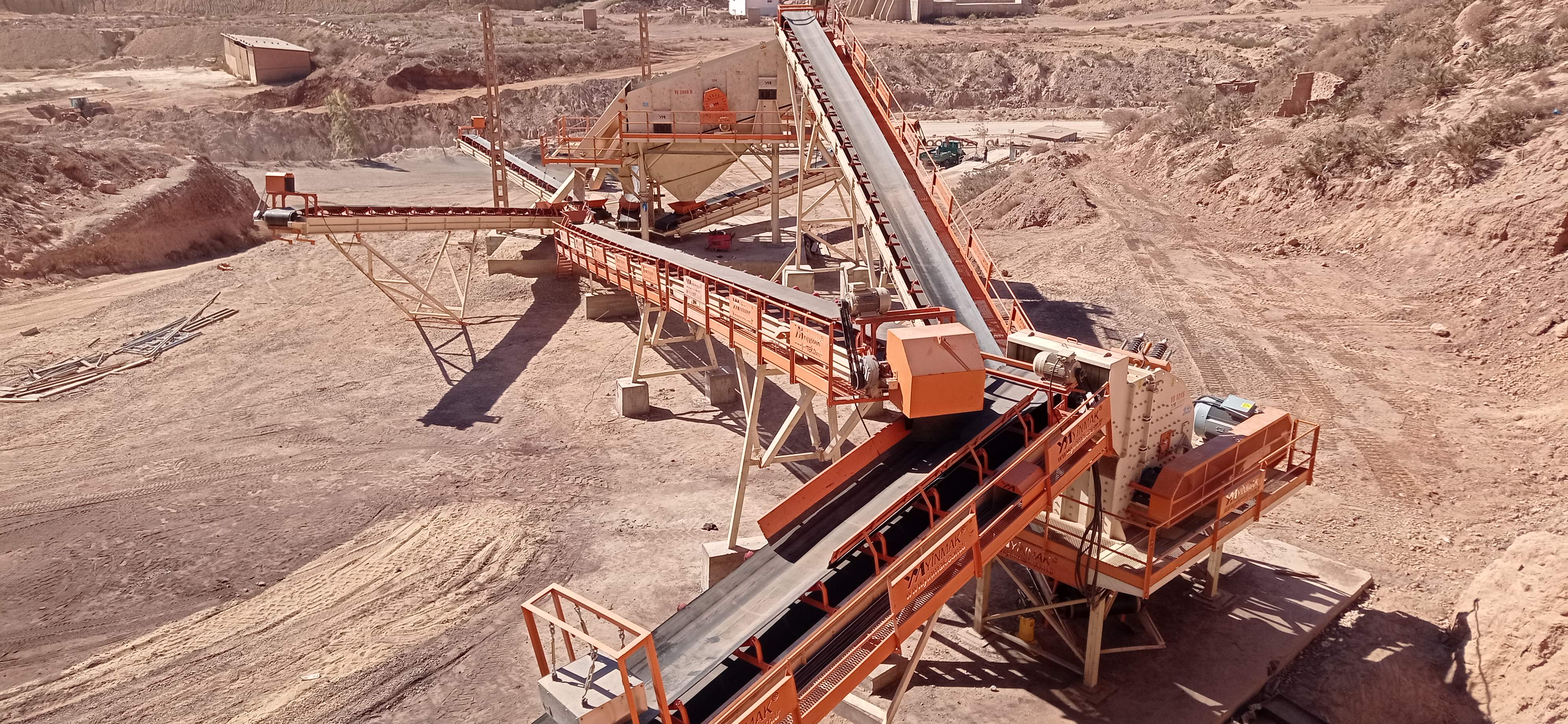 CEZAYİR SABİT KIRMA ELEME TESİSİ Kapasite 200 - 250 Ton Saat 1