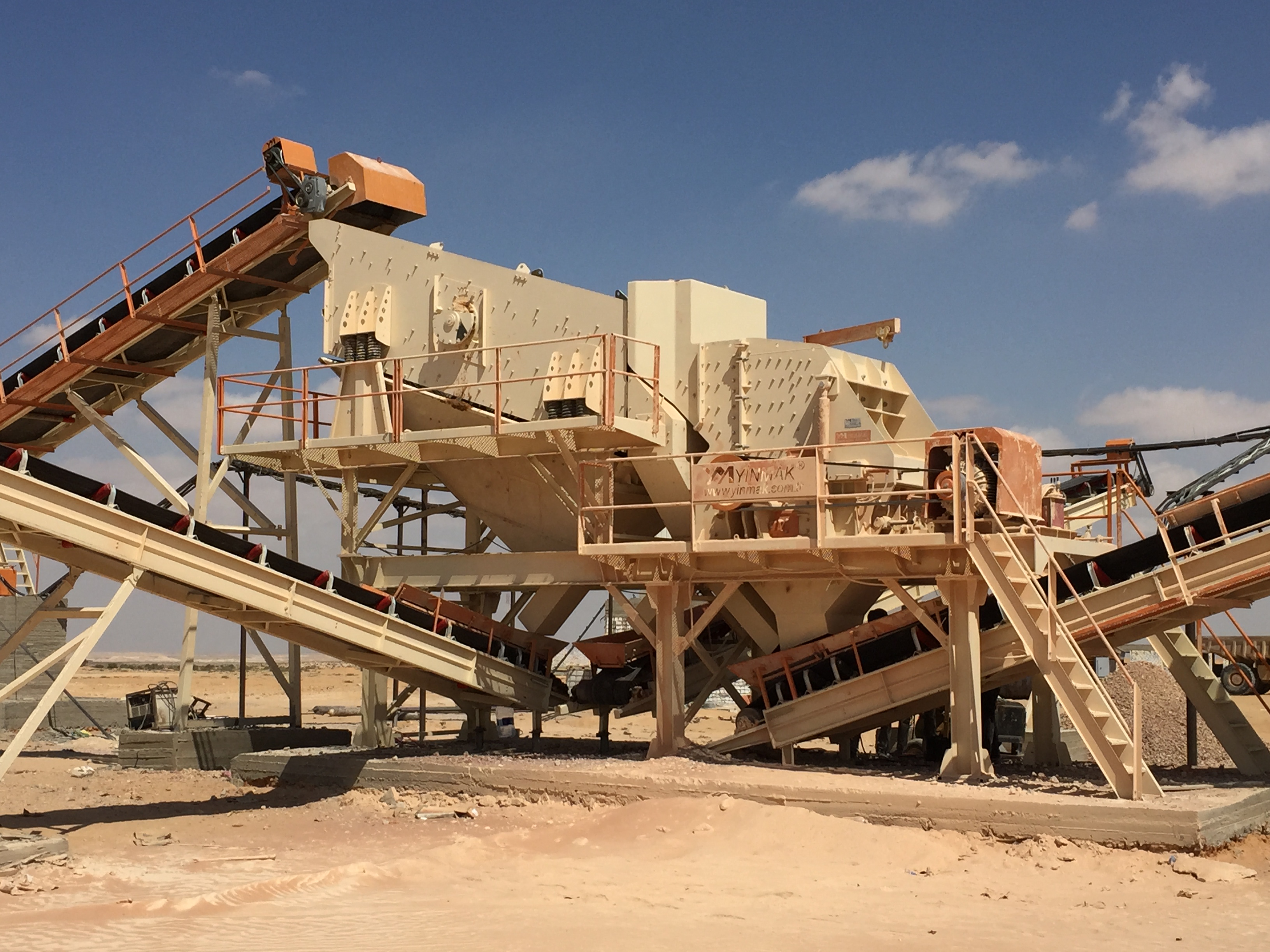 MISIR SABİT KIRMA ELEME TESİSİ Kapasite 200 - 250 Ton - Saat 5