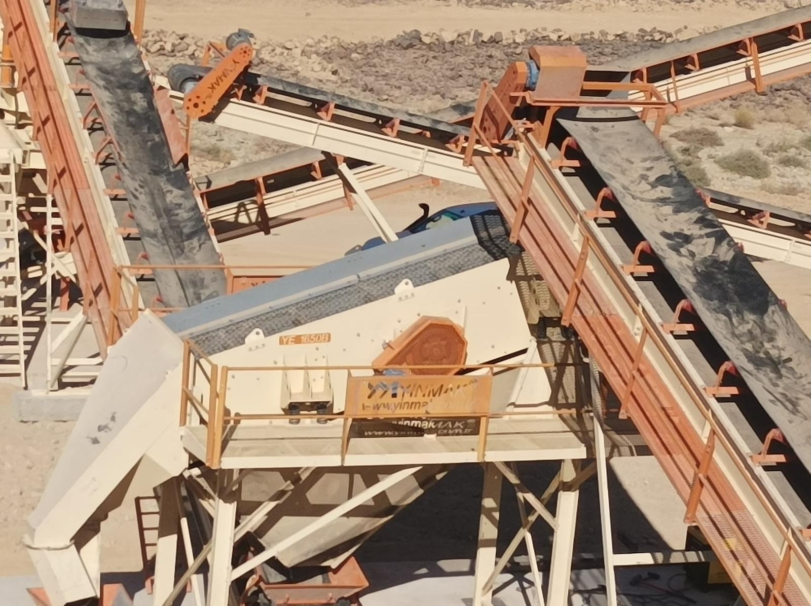 SUDAN SABİT KIRMA ELEME TESİSİ Kapasite 120 - 150 Ton - Saat 3